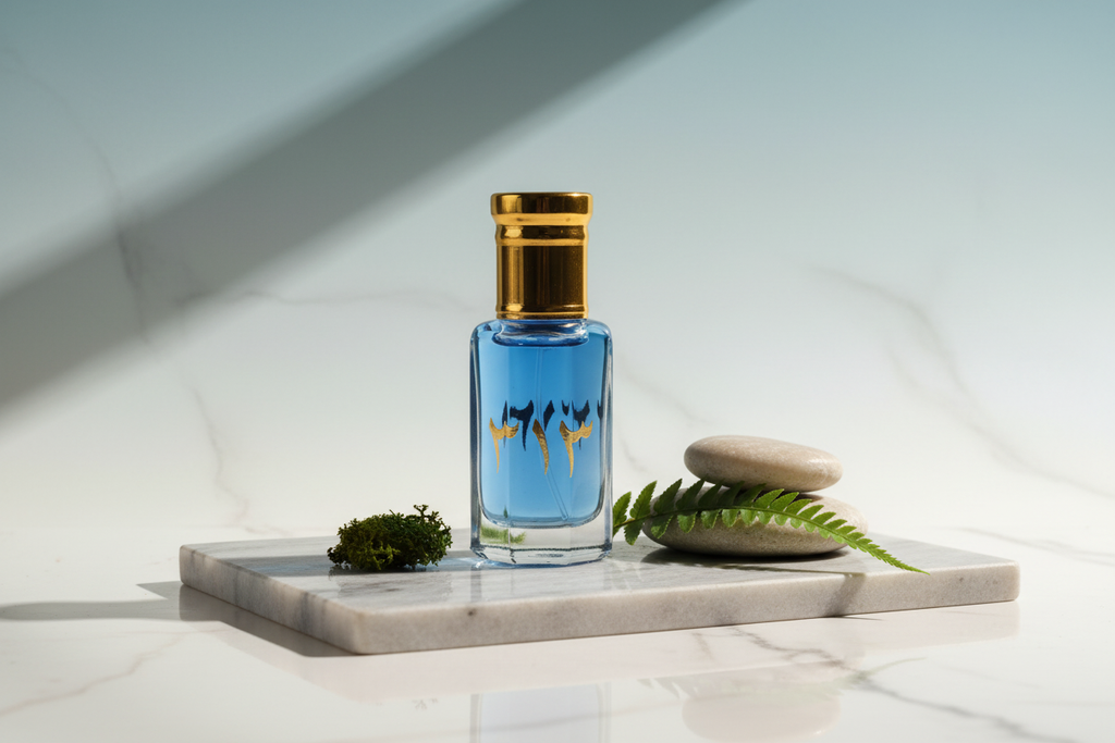 Perfume Oil in Elegant Setting